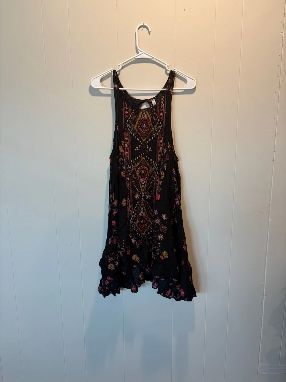 Free People (intimately) Black Annka Border Slip size small